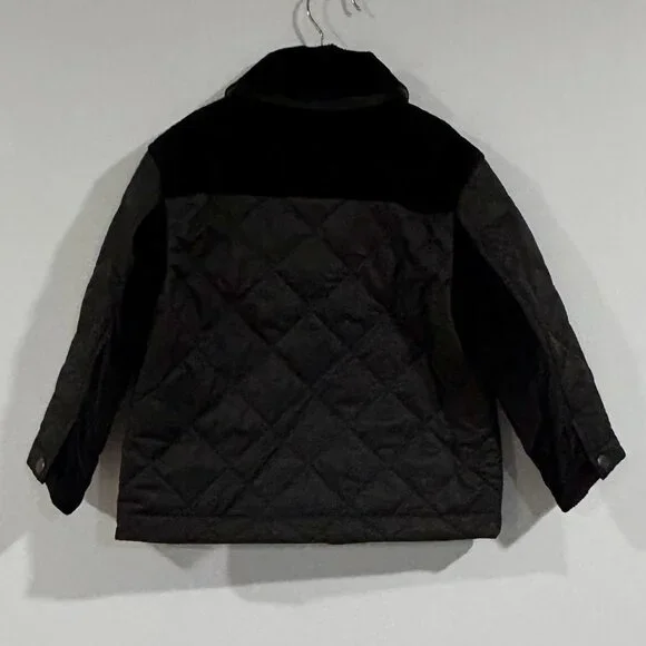 Burberry London Burberry Kids Renfred Quilted Cord Jacket 3Y (Black) - Picture 2 of 9